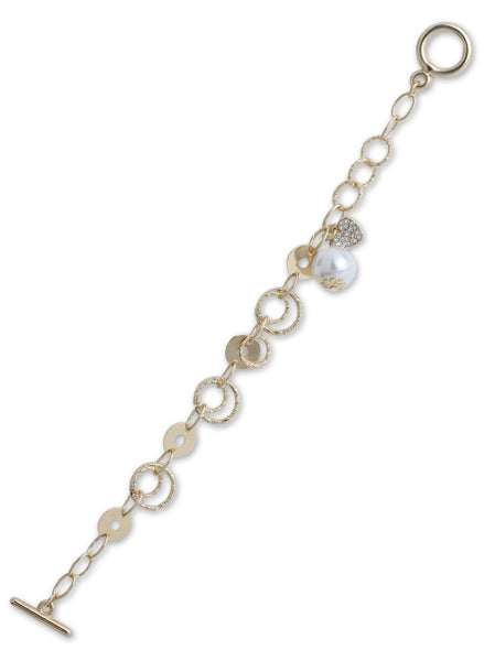 Blossom Pearl Gold Bracelet - Thingalicious
 - 1