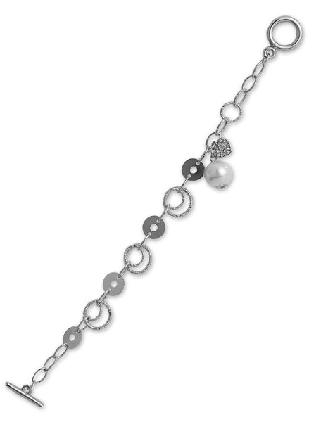 Blossom Pearl Silver Bracelet - Thingalicious
 - 1