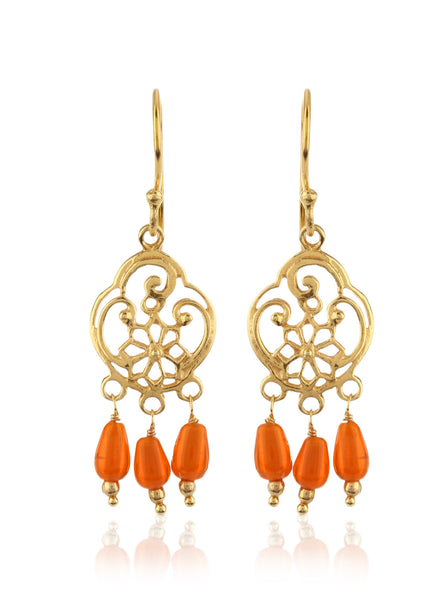 Beaded Dainty Chandelier Earrings - Thingalicious
 - 1