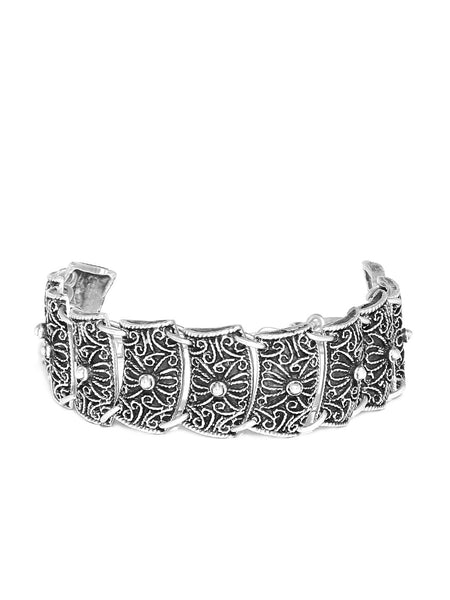 Oxidised Silver Plated Classic Bracelet