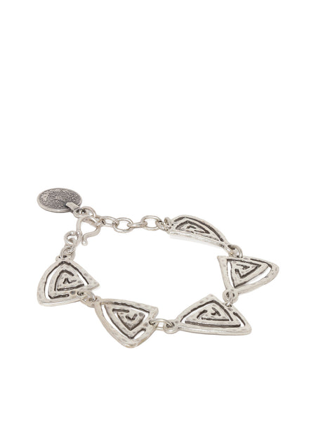 Silver Plated Triangle Bracelet