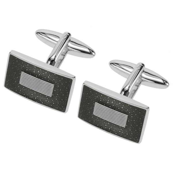 Matte Rhodium Spanner Cufflinks - Thingalicious
