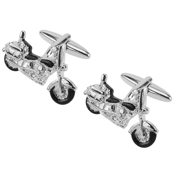 Black Motorbike Cufflinks - Thingalicious
