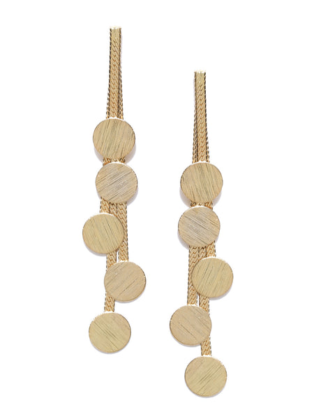 Classic Statenent Contemporary Gold Plated Earrings