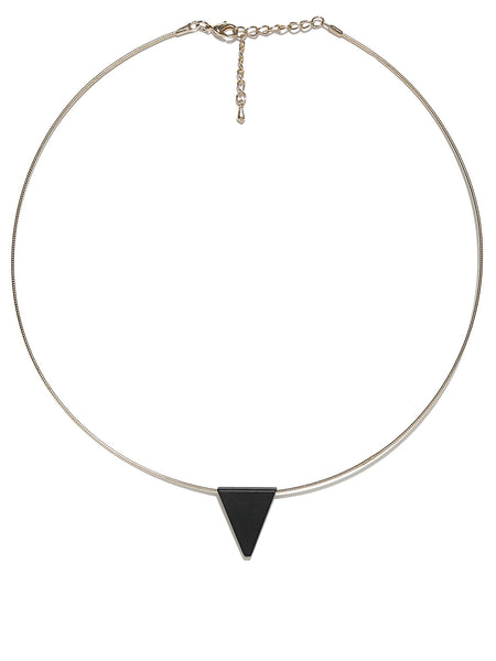 Gold Plated & Black Collar Hasli Minimalistic Delicate Necklace