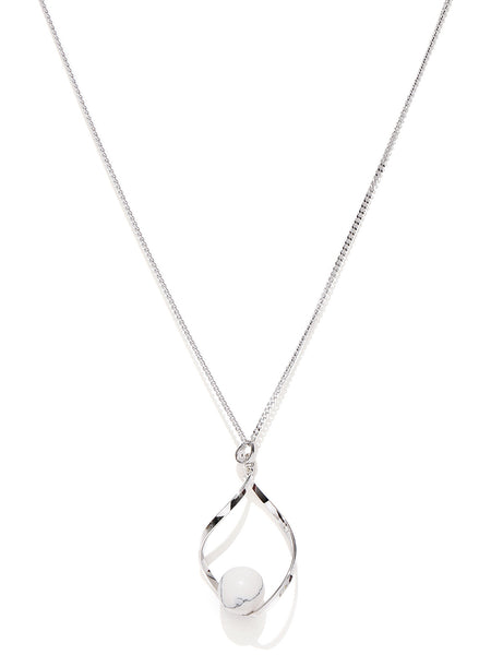 Classic Rhodium Plated Necklace