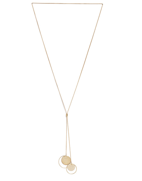 Gold Plated Delicate Lariat Necklace