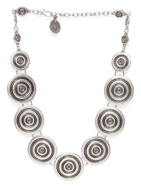 Silver Plated Spiral Necklace