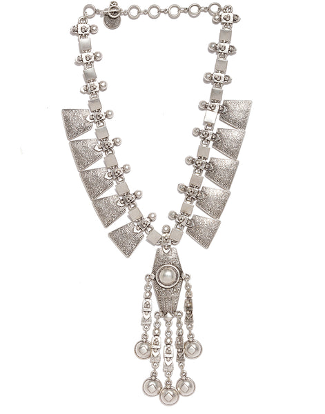 Silver Plated Statement Necklace