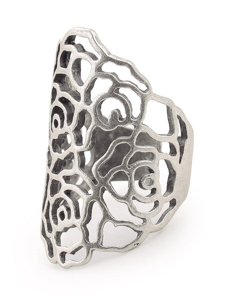 Classic Silver-plated Adjustable Ring