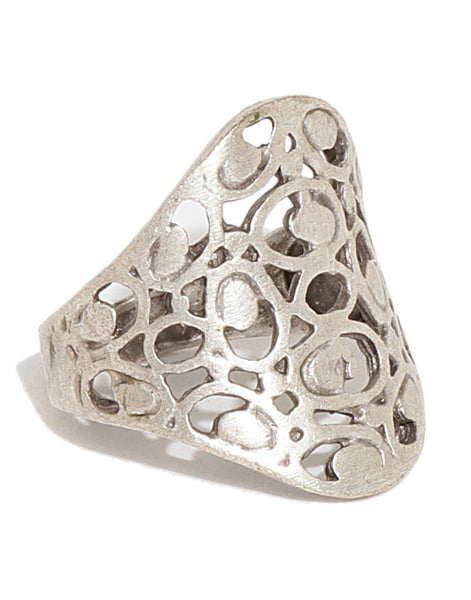 Silver Plated Filigree Ring