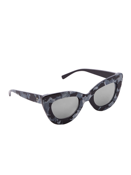 Grey and Black Cateye PC Sunglasses - Thingalicious
 - 1