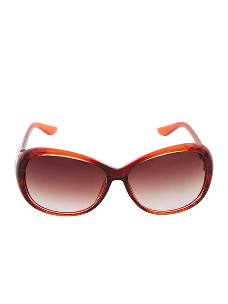 Wraparound Maroon Rectangular PC Sunglasses - Thingalicious
 - 1