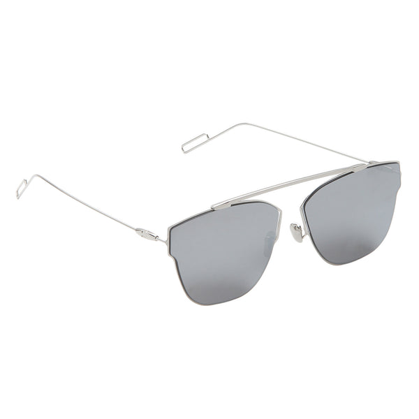 Silver Full Rim Metal Reflector Sunglasses