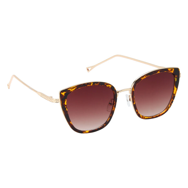 Tortoise Shell Full Rim Trendy Sunglasses