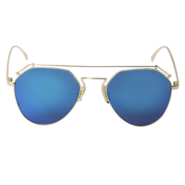 Stylish Blue Reflector Sunglasses