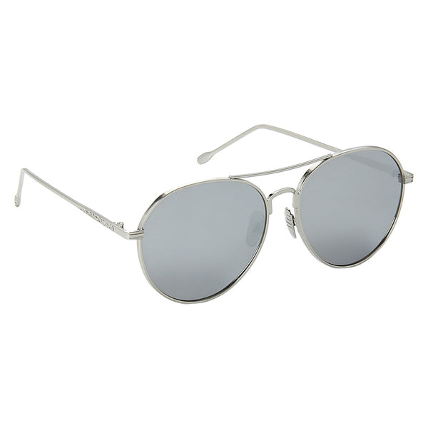 Silver Rim Silver Reflector Sunglasses