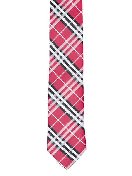 RedvPLaid Tie - Thingalicious
 - 1