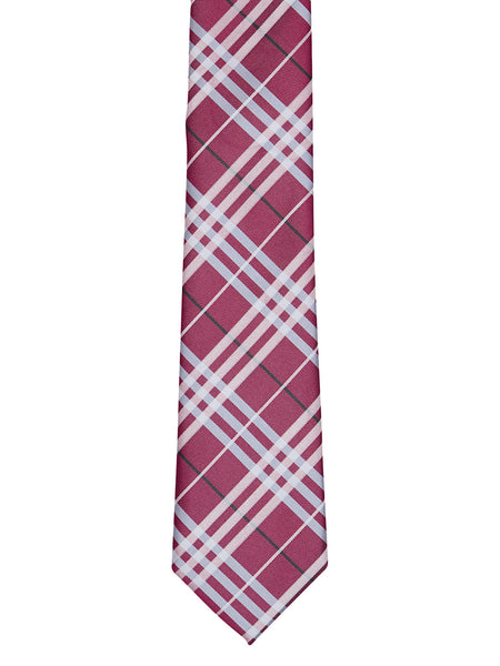 Burnt Red Plaid Tie - Thingalicious
 - 1