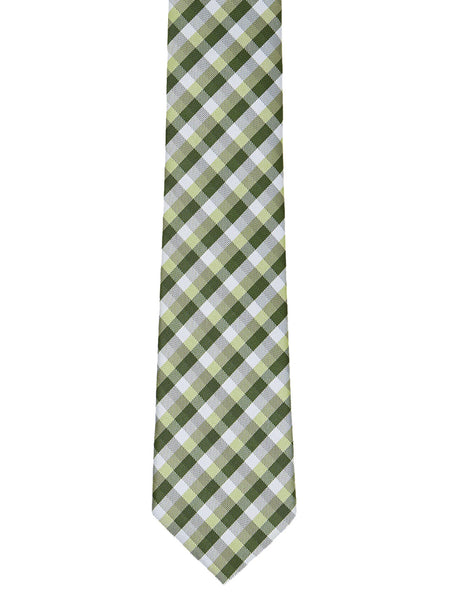 Military Green Plaid Tie - Thingalicious
 - 1